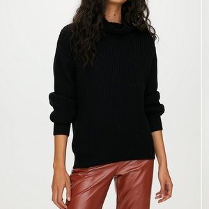 Aritzia Wilfred Montpellier Black Turtleneck